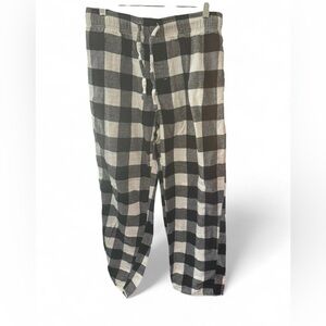 Old navy black and white buffalo plaid pajama pants size medium